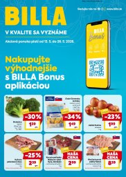 Billa leták  s platnosťou 13. 5. - 26. 5. 2026 BILLA Bonus leták