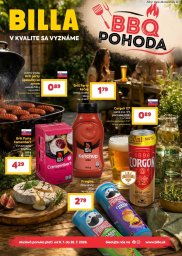 1. strana letáka Billa 8. 7. - 28. 7. 2026 BBQ pohoda