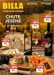 1. strana letáka Billa 9. 9. - 29. 9. 2026 Katalóg Feast & Wine